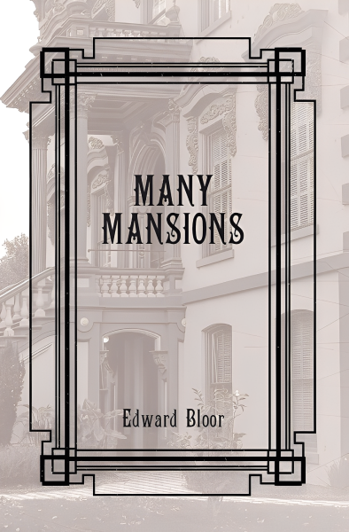 Book cover of "Many Mansions" by Edward Bloor.