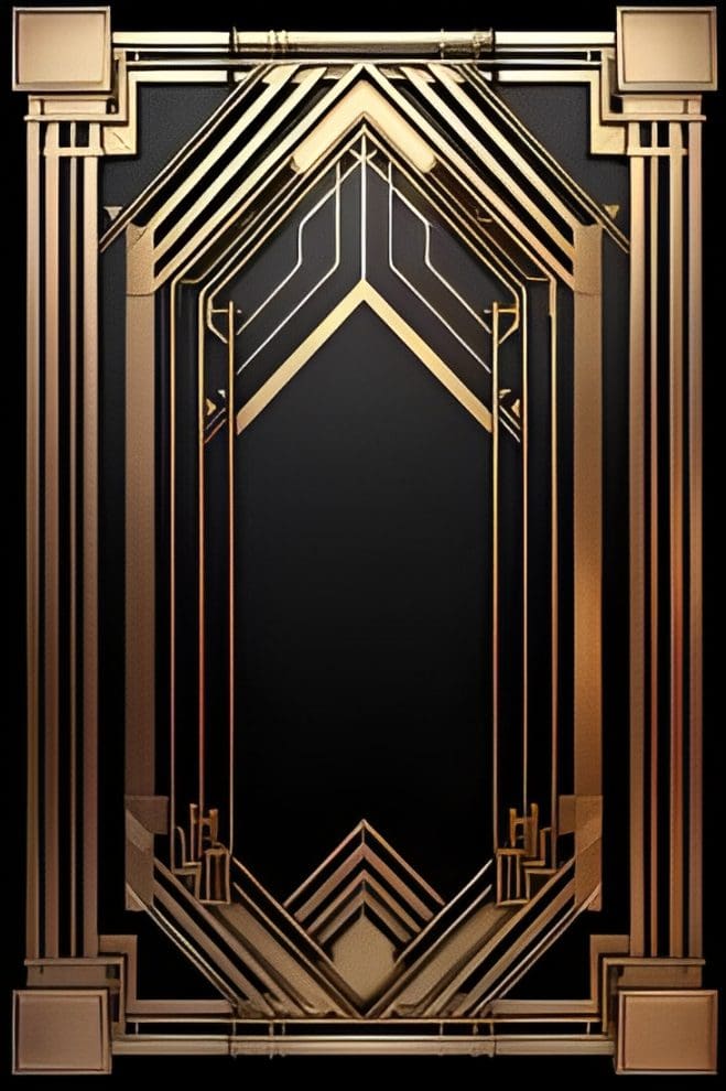 A Door Artwork In Brown Color